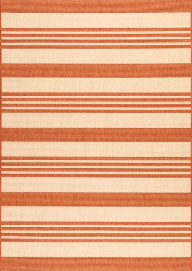 Regency Stripes Indoor/Outdoor Rug | Terracotta added by Spoak Member