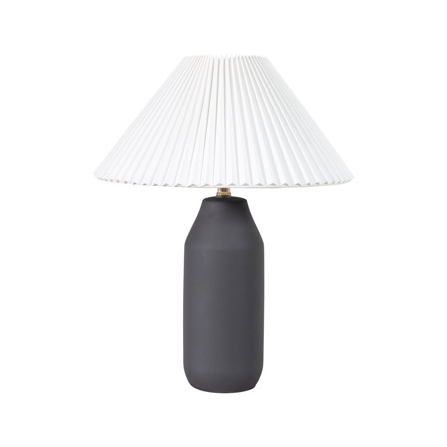 22-inch Ceramic Sculptural Table Lamp | Black added by Spoak Member