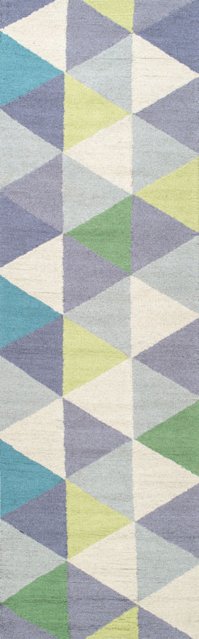 Dimensional Triangles Rug | Green added by Spoak Member