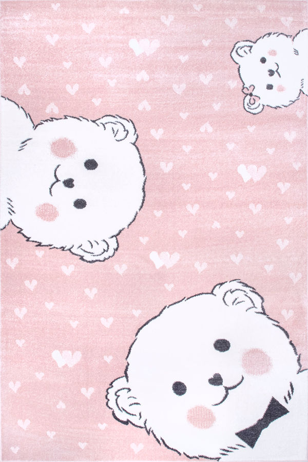Blushing Bears Nursery Rug | Pink added by Spoak Member