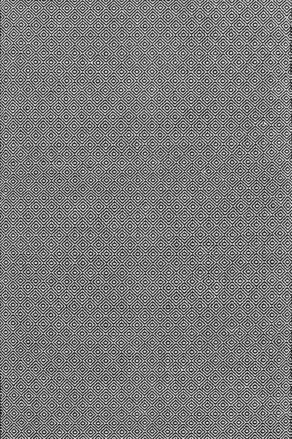 Diamond Cotton Check Flatwoven Rug | Black added by Spoak Member