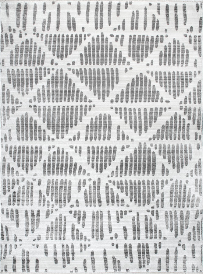 Abstract Lattice Rug | Light Grey added by Spoak Member