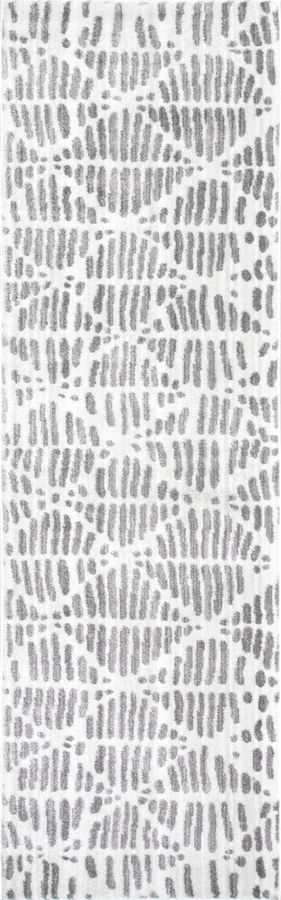 Abstract Lattice Rug | Light Grey added by Spoak Member