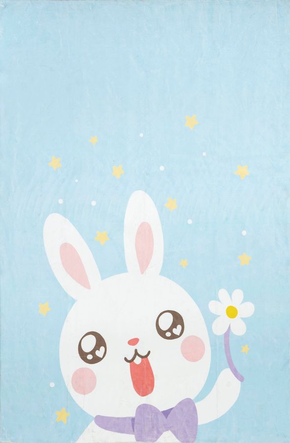 Enya Kids Washable Rabbit Rug | Blue added by Spoak Member