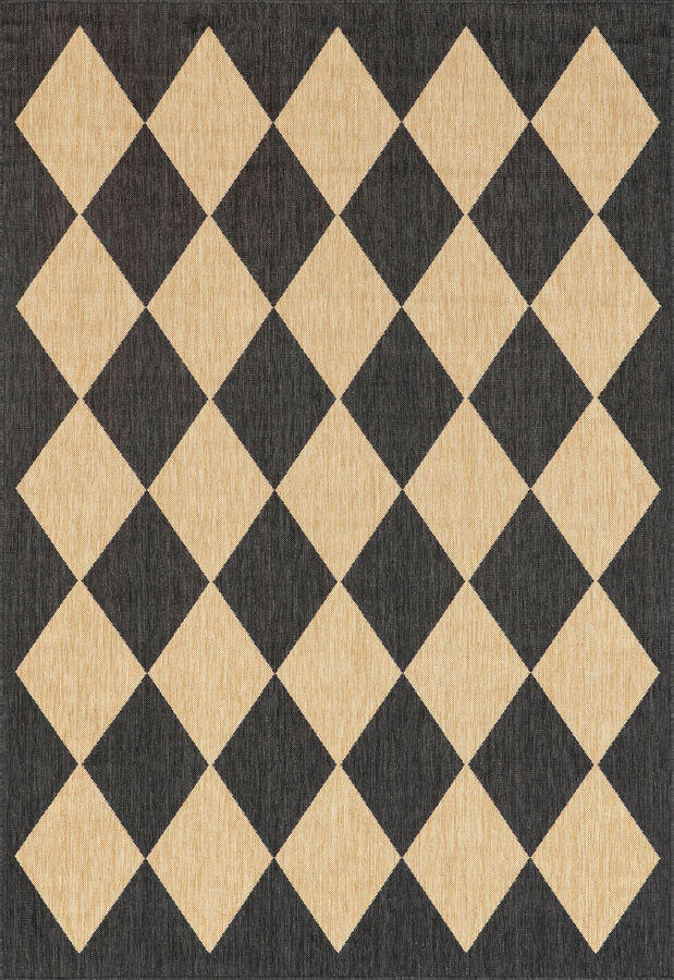 Adelaide Harlequin Indoor/Outdoor Rug | Dark Grey added by Spoak Member