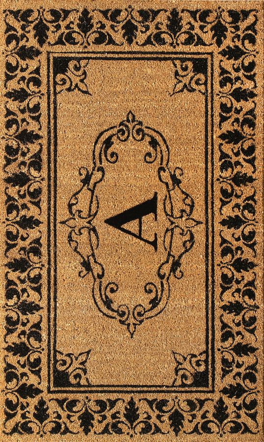 Monogrammed Outdoor Welcome Door Mat | Letter A added by Spoak Member