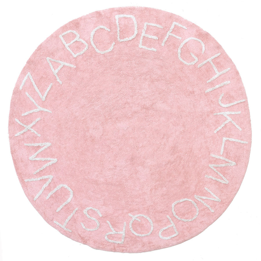 Alphabet Nursery Washable Rug | Pink added by Spoak Member