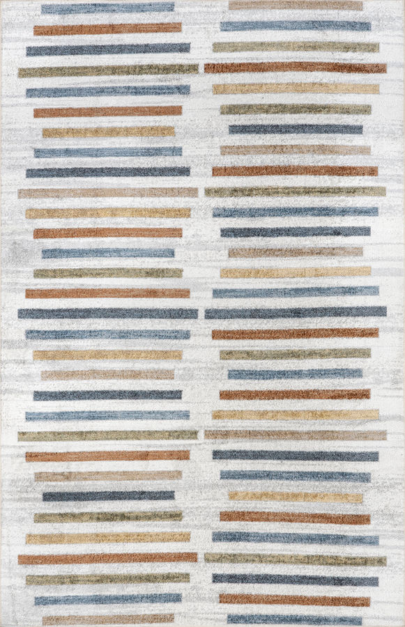 Marlowe Colorful Stripes Washable Rug | Multicolor added by Spoak Member