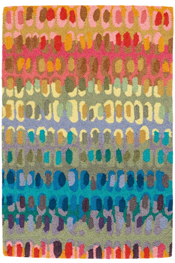 Paint Chip Hand Micro Hooked Wool Rug | Multi added by Spoak Member