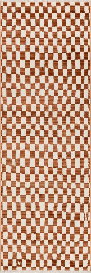 Rasali Checkered Box Rug | Orange added by Spoak Member