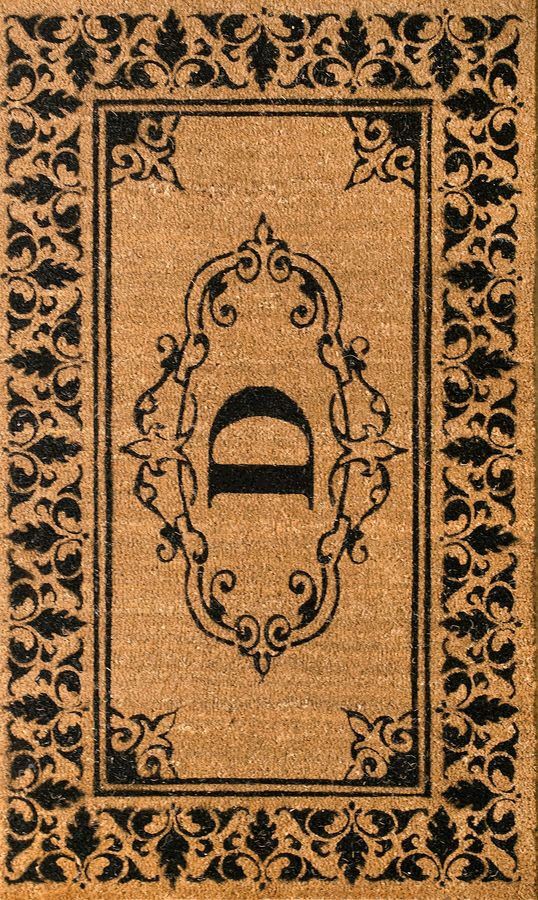 Monogrammed Outdoor Welcome Door Mat | Letter D added by Spoak Member