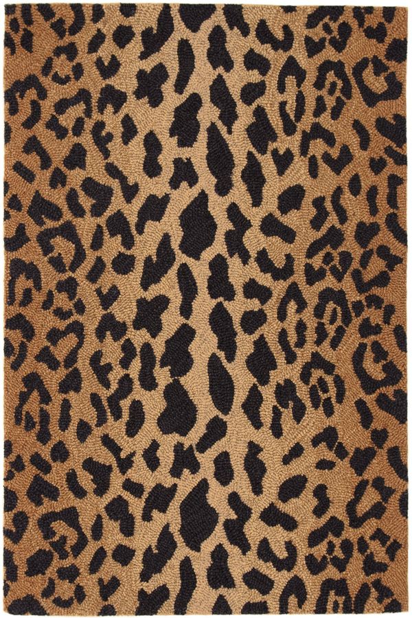 Leopard Hand Micro Hooked Wool Rug | Brown added by Spoak Member