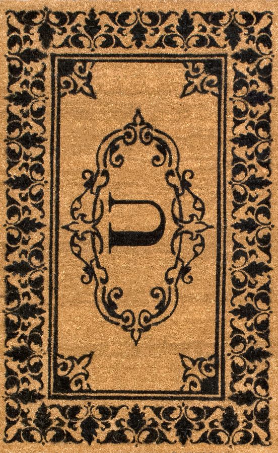 Monogrammed Outdoor Welcome Door Mat | Letter U added by Spoak Member