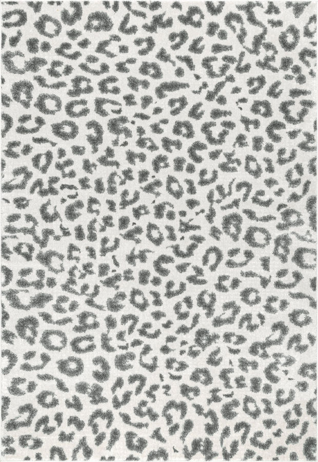 Coraline Leopard Printed Rug | Grey added by Spoak Member