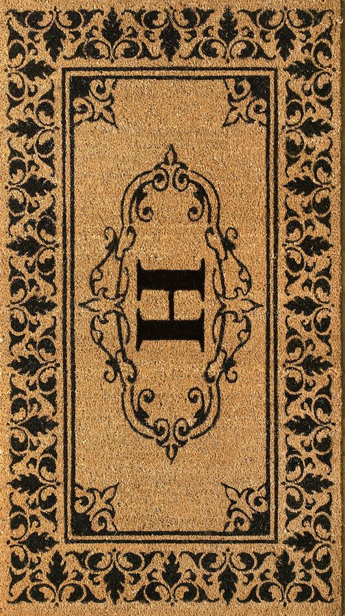 Monogrammed Outdoor Welcome Door Mat | Letter H added by Spoak Member