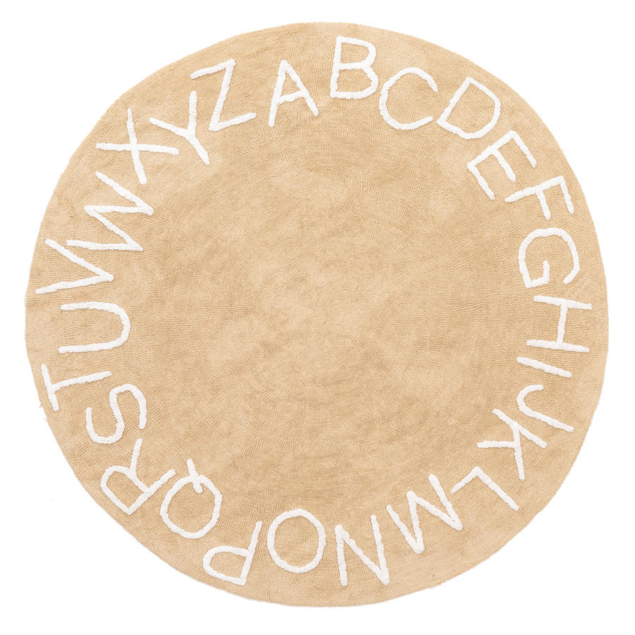 Alphabet Nursery Washable Rug | Tan added by Spoak Member