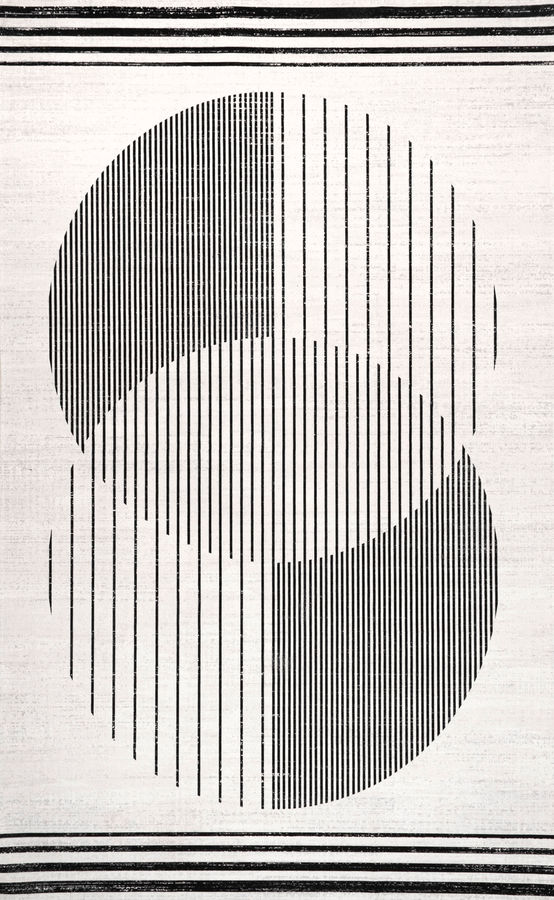 Marceline Double Moon Washable Rug | Black added by Spoak Member