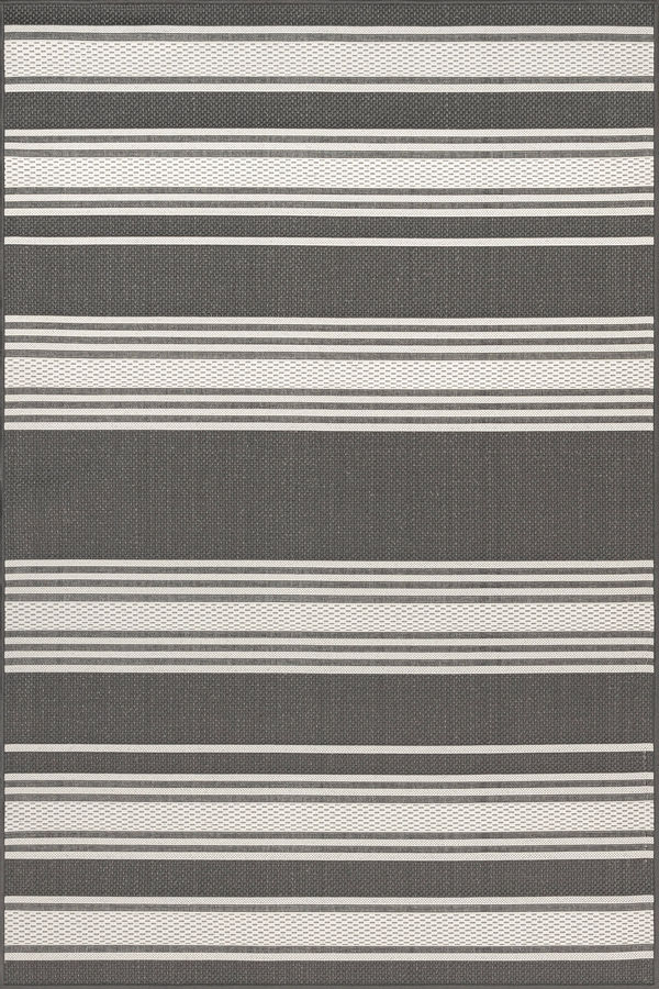 Romy Striped Indoor/Outdoor Rug | Slate added by Spoak Member