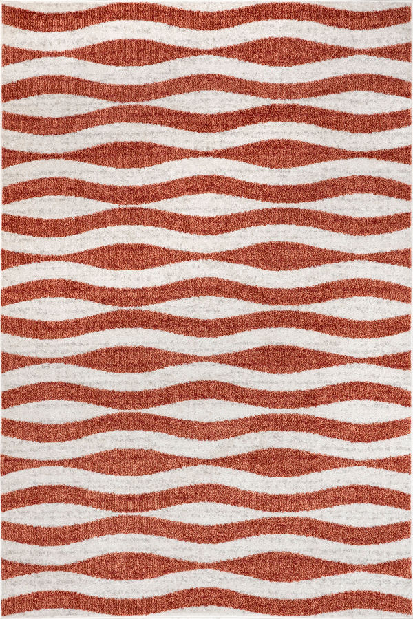 Geometric Waves Rug | Pink added by Spoak Member