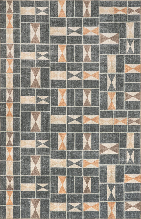 Darcie Washable Geometric Rug | Blue added by Spoak Member