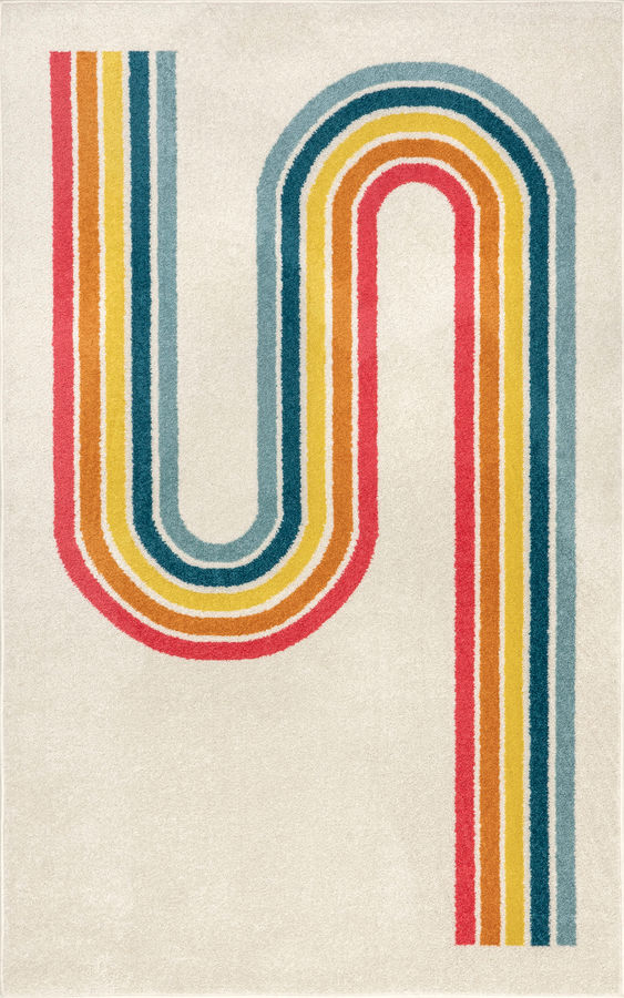 Jordana Kids Rainbow Stripe Rug | Multicolor added by Spoak Member