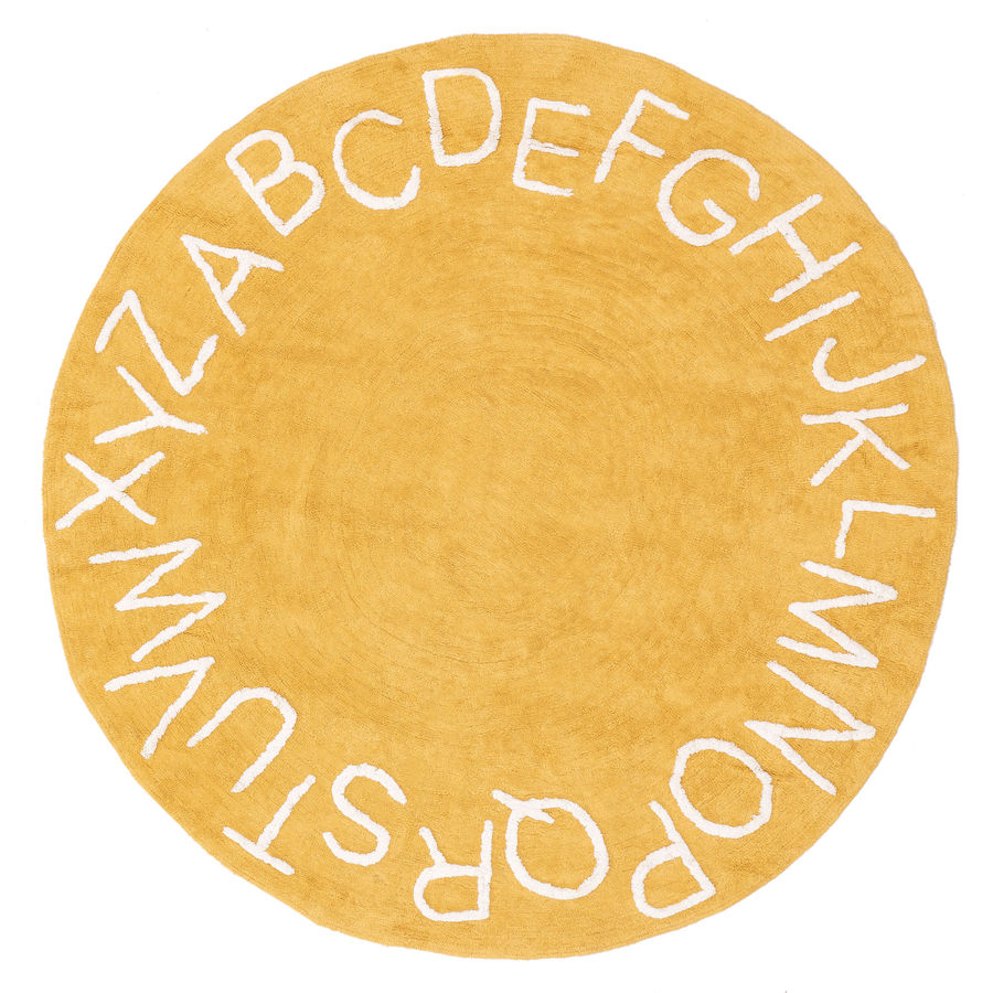 Alphabet Nursery Washable Rug | Yellow added by Spoak Member