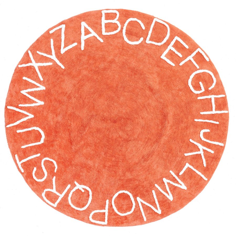 Alphabet Nursery Washable Rug | Orange added by Spoak Member