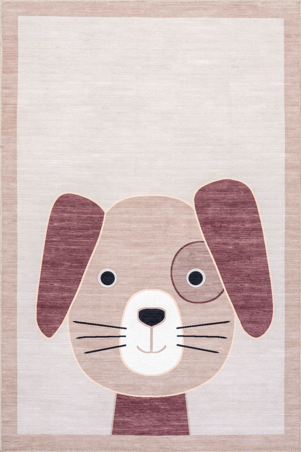 Carley Kids Puppy Washable Rug | Light Grey added by Spoak Member