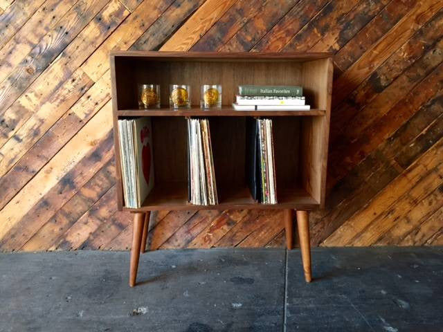 Mid Century Style Walnut Credenza Record Stand added by Spoak Member