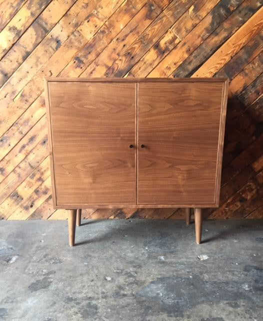 Custom Mid Century Style Walnut Cabinet added by Spoak Member