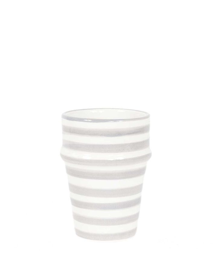 Moroccan Ceramic Cup - Gray Stripe added by Spoak Member