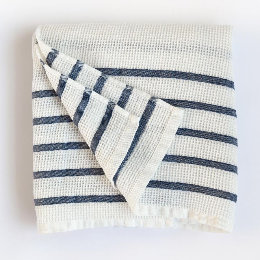 Waffle Towel, Washed Navy Stripe added by Spoak Member