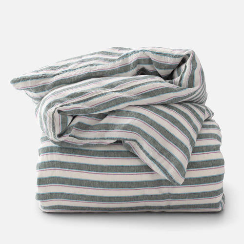 Market Stripe Linen Duvet Cover added by Liz Kirby