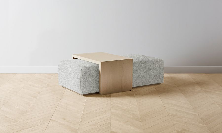 The Bowery Ottoman - Woolen Bouclé Cliff added by Spoak Member