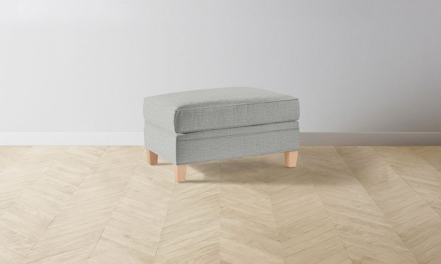 The Carmine Ottoman - Performance Woven Chenille Rain added by Spoak Member