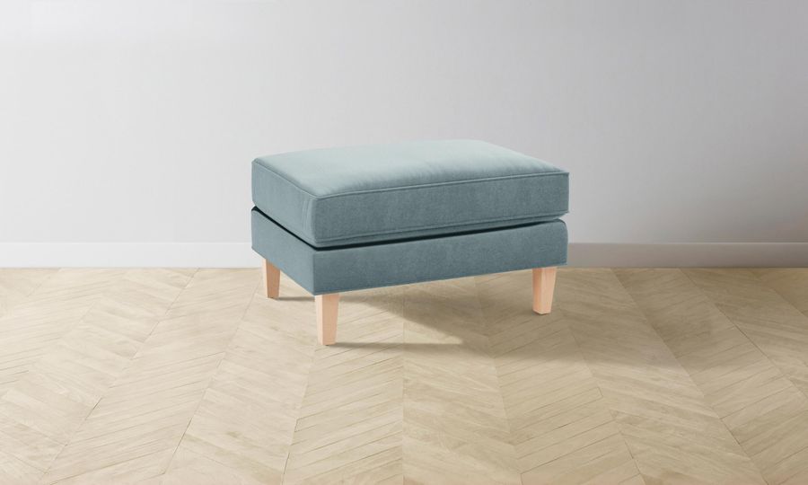 The Crosby Ottoman - Mohair Slate Blue added by Spoak Member