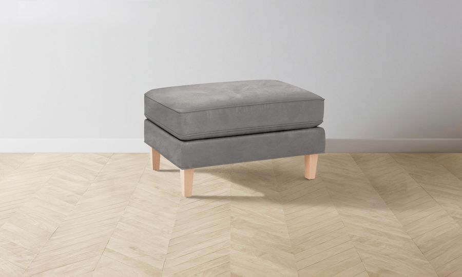 The Crosby Ottoman - Nubuck Leather Asphalt added by Spoak Member