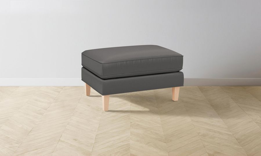 The Crosby Ottoman - Pebbled Leather Ash added by Spoak Member