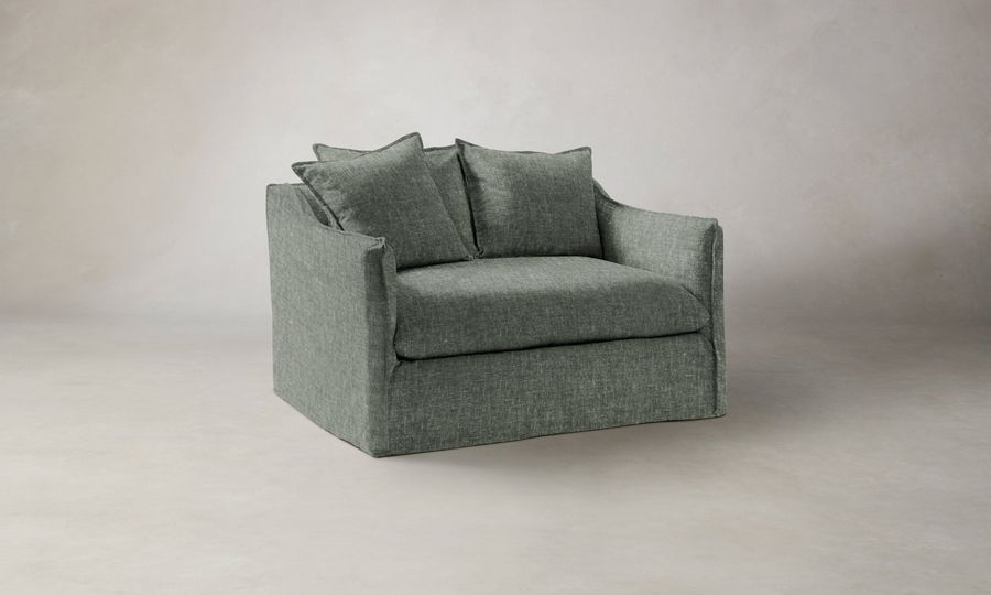 The Dune Chair-and-a-Half - Heritage Belgian Linen Thyme added by Spoak Member