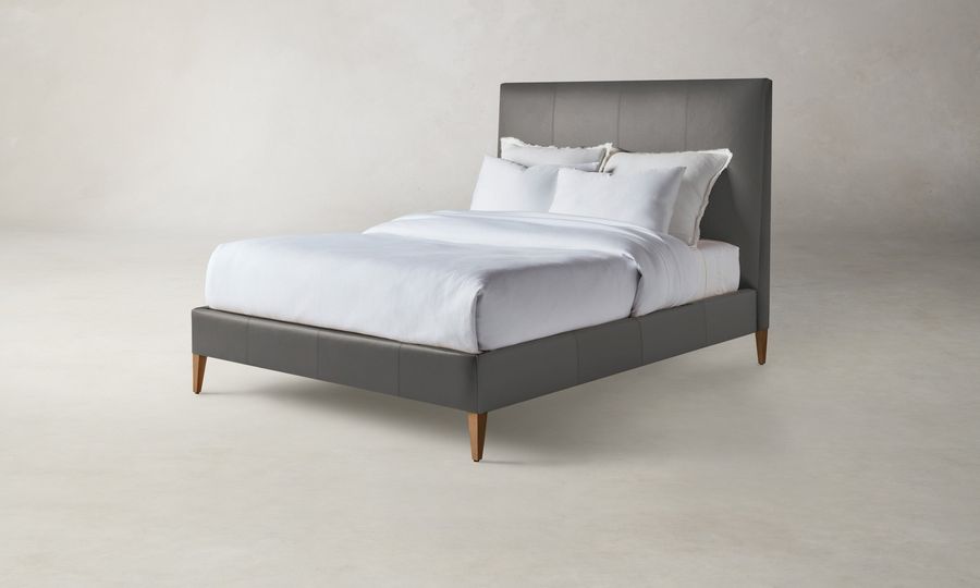 The Essex Bed - Pebbled Leather Ash added by Spoak Member
