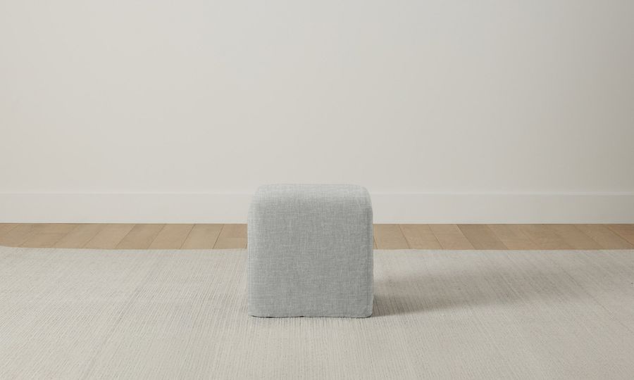 The Franklin Ottoman - Performance Woven Chenille Rain added by Spoak Member