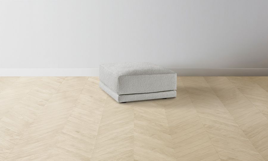 The Jones Ottoman - Woolen Bouclé Cliff added by Spoak Member