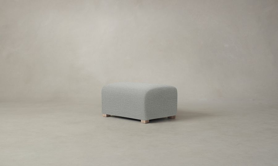 The Lenox Ottoman - Performance Woven Chenille Rain added by Spoak Member