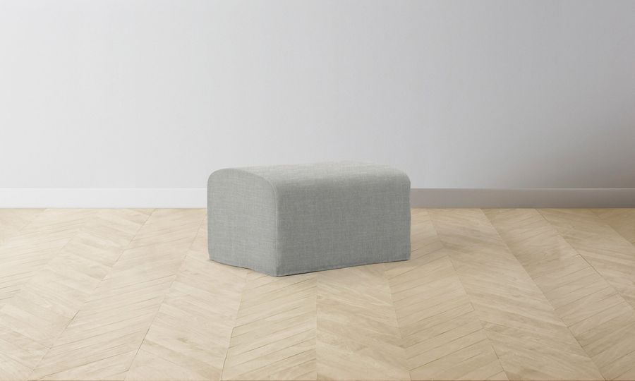 The Leonard Ottoman - Performance Woven Chenille Rain added by Spoak Member