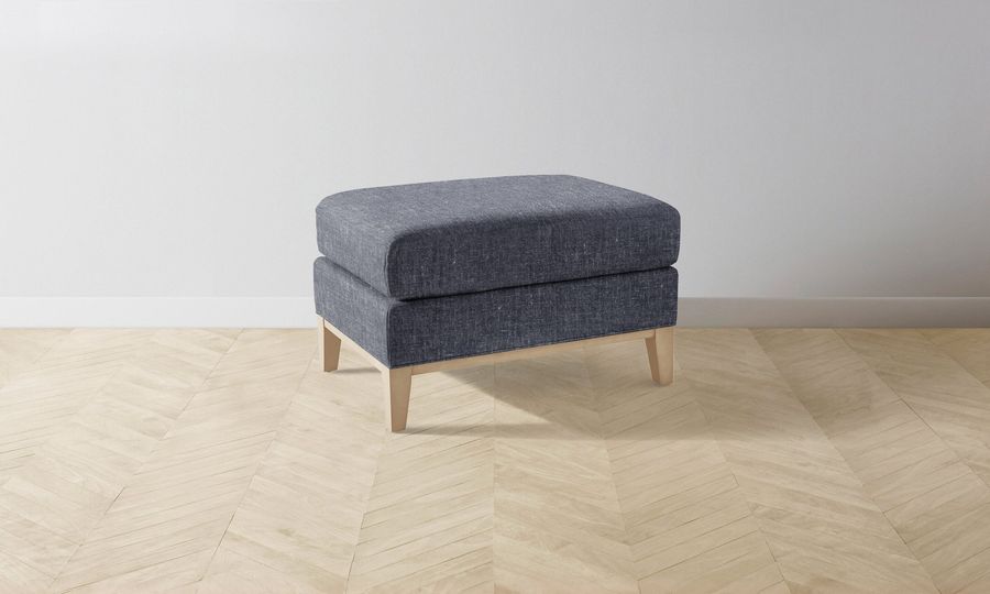 The Ludlow Ottoman - Heritage Belgian Linen Lake added by Spoak Member