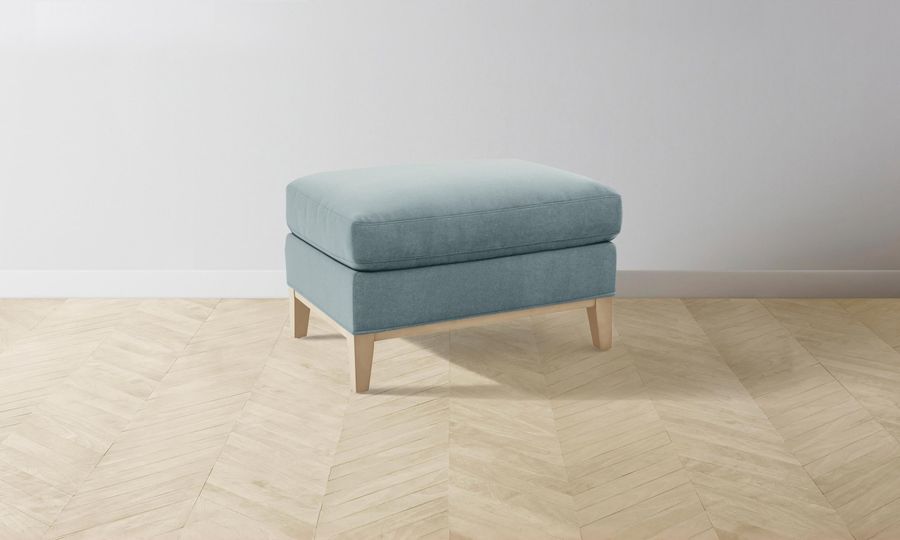 The Ludlow Ottoman - Mohair Slate Blue added by Spoak Member