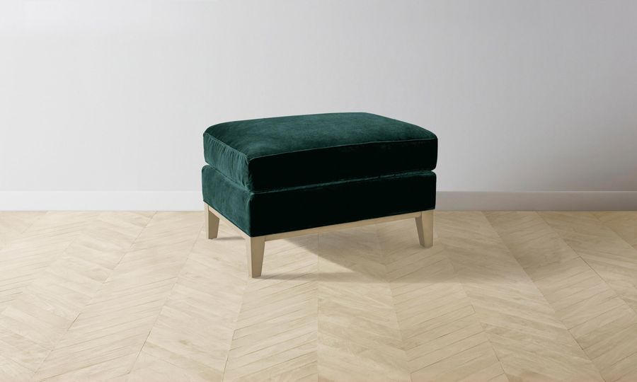 The Ludlow Ottoman - Performance Velvet Emerald added by Spoak Member