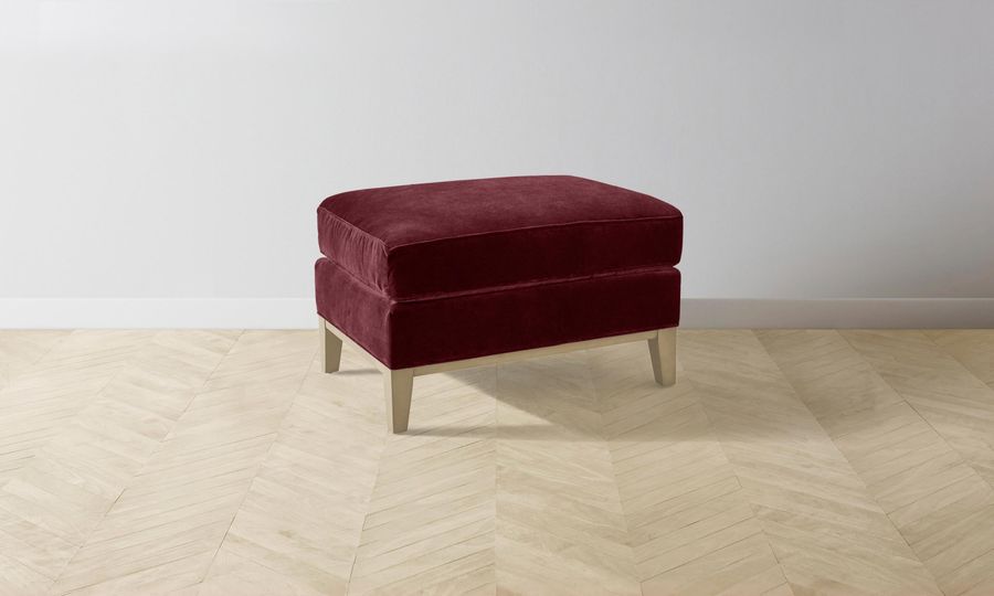 The Ludlow Ottoman - Performance Velvet Merlot added by Spoak Member