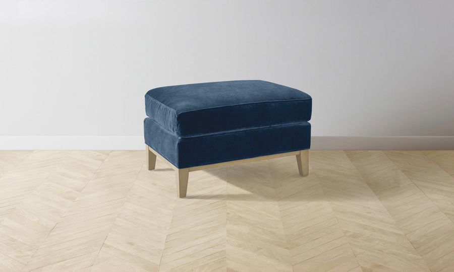 The Ludlow Ottoman - Performance Velvet Sapphire added by Spoak Member