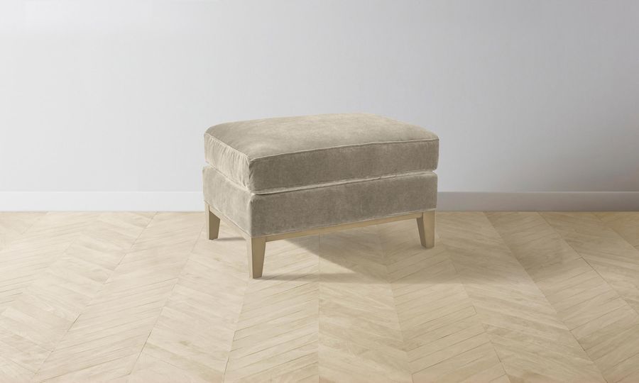 The Ludlow Ottoman - Performance Velvet Taupe added by Spoak Member